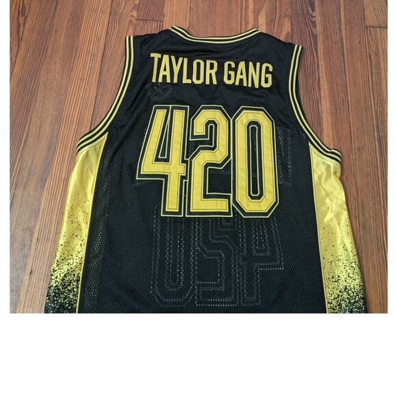 Wiz Khalifa Black Mens XL Y2K Basketball Jersey - Picture 5 of 5